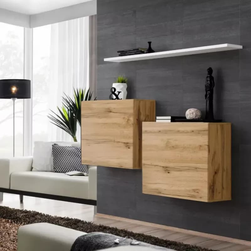 Komoda+Polička Switch Sb I Wotan/Biely 1
