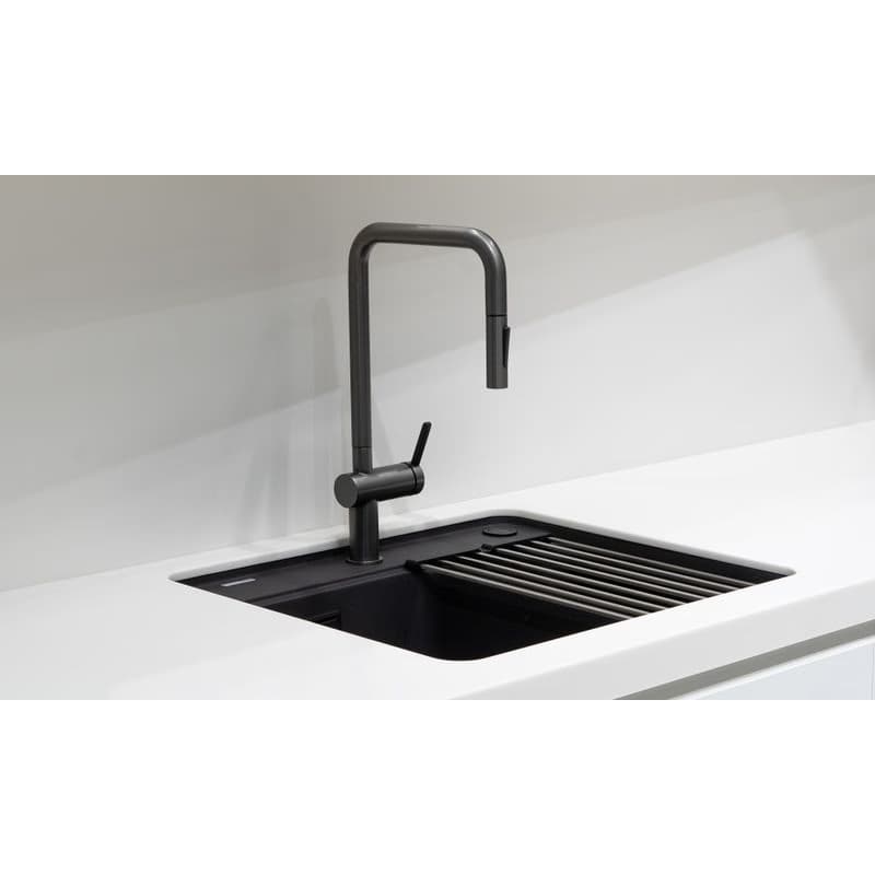 DEANTE DEANTE - Momi metallic graphite Granitový drez, 1-bowl with drainer ZKM_G113 3