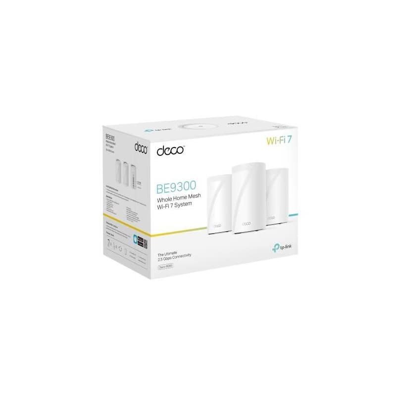 TP-Link Deco BE65(3-pack) BE9300 Trojpásmový systém Mesh WiFi 7 pre celú domácnosť, 4x 2.5GLAN, USB, 2,4/5/6GHz, HomeShi 6