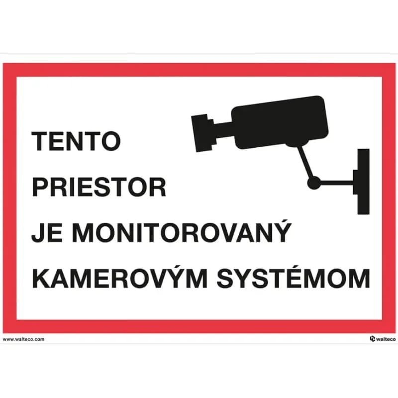 Tento priestor je monitorovaný kamerovým systémom A4 1