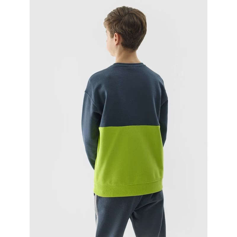 Chlapčenská mikina 4F JUNIOR SWEATSHIRT-4FJWSS24TSWSM0923-72N-LEMON NEON 3