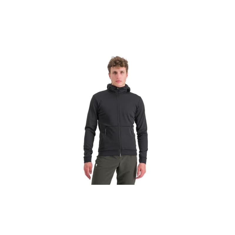 Pánska cyklistická bunda s kapucňou SPORTFUL Metro softshell, black 1