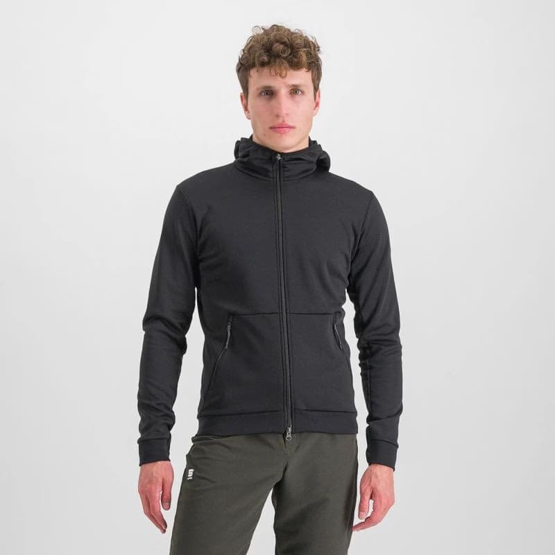 Pánska cyklistická bunda s kapucňou SPORTFUL Metro softshell, black 2