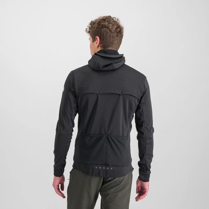 Pánska cyklistická bunda s kapucňou SPORTFUL Metro softshell, black 3