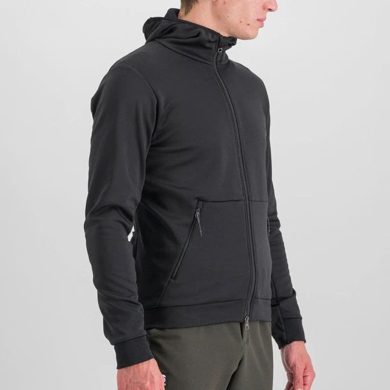 Pánska cyklistická bunda s kapucňou SPORTFUL Metro softshell, black 4