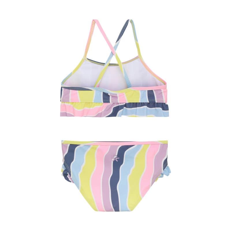 Dievčenské plavky COLOR KIDS Bikini W. Frills, AOP, lavender mist 2