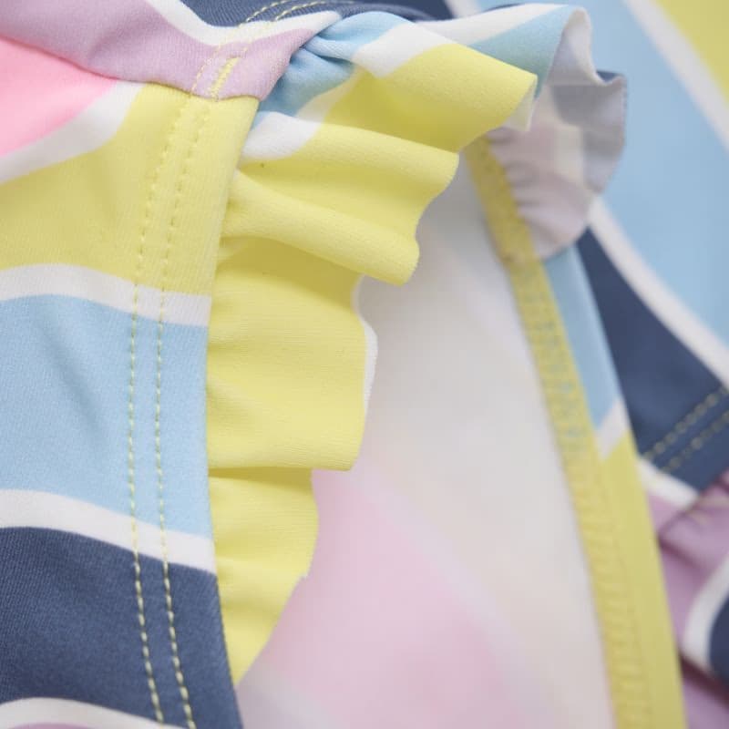 Dievčenské plavky COLOR KIDS Bikini W. Frills, AOP, lavender mist 3