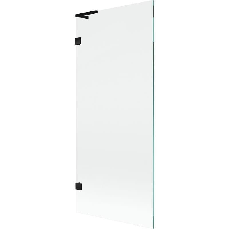 MEXEN/S - Lunar L vaňová zástena FIX 80 x 150, transparent, čierna 897L-080-000-70-00