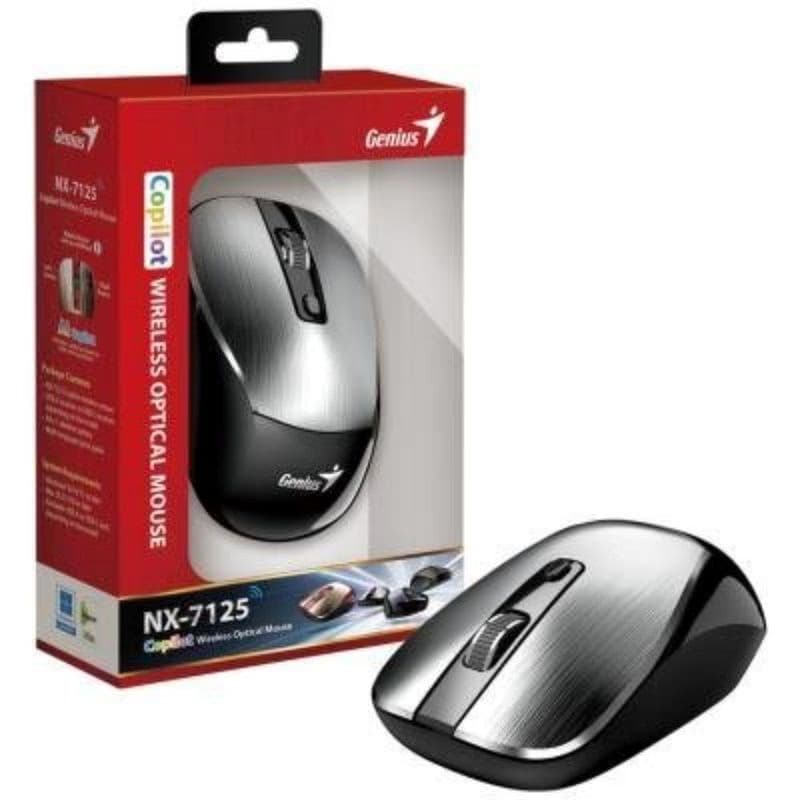 GENIUS myš NX-7125 Silver/ 1200 dpi/ bezdrôtová/ Copilot/ strieborná 4