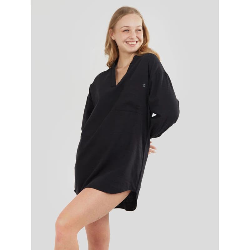 Dámska košeľa s dlhým rukávom FUNDANGO Athene Cover-up-890-black 2