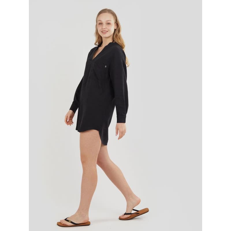 Dámska košeľa s dlhým rukávom FUNDANGO Athene Cover-up-890-black 4