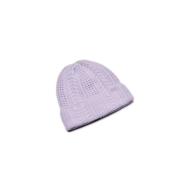 Dámska zimná čiapka UNDER ARMOUR W Halftime Cable Knit Beanie-PPL 1