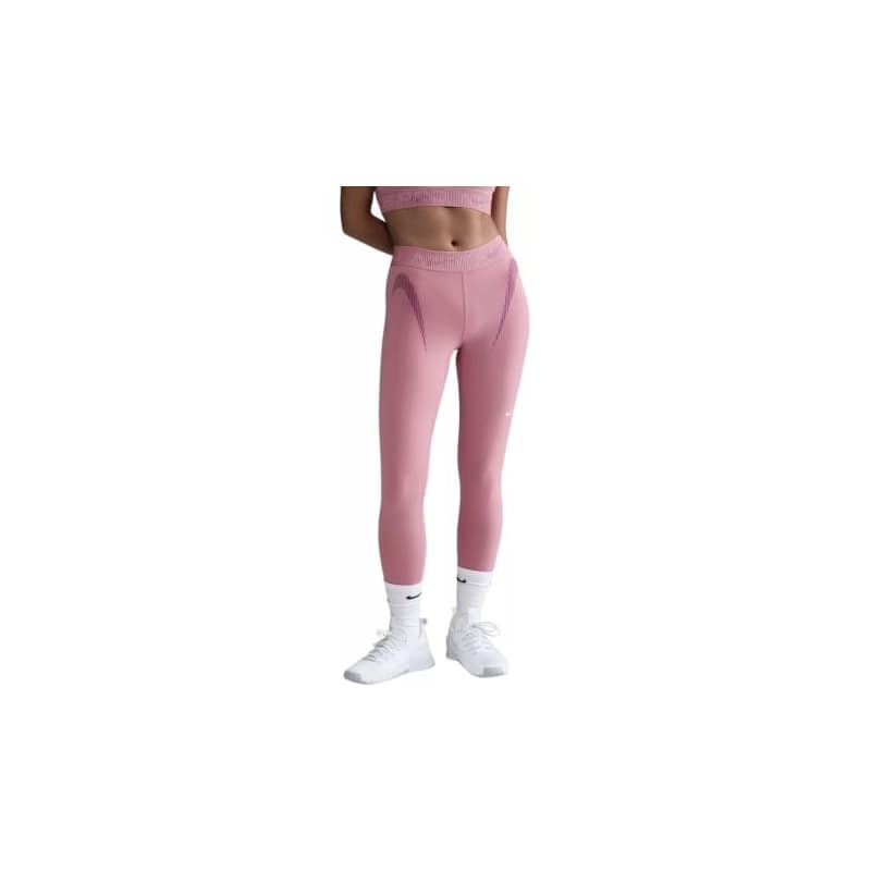 Dámske legíny NIKE PRO W NP DF MR 7 8 TIGHT TT GRX-699-Pink 1