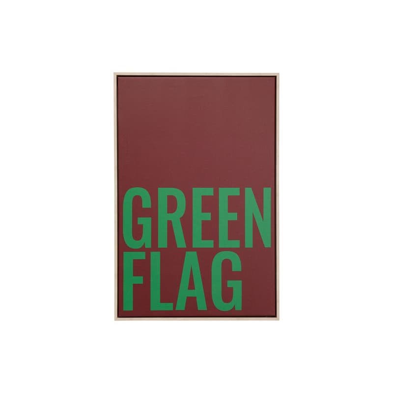 Green Flag obraz červený 40x60 cm 1