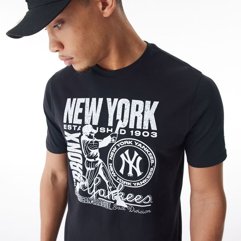 Tričko s krátkym rukávom NEW ERA MLB Distressed graphic NEYYAN 3