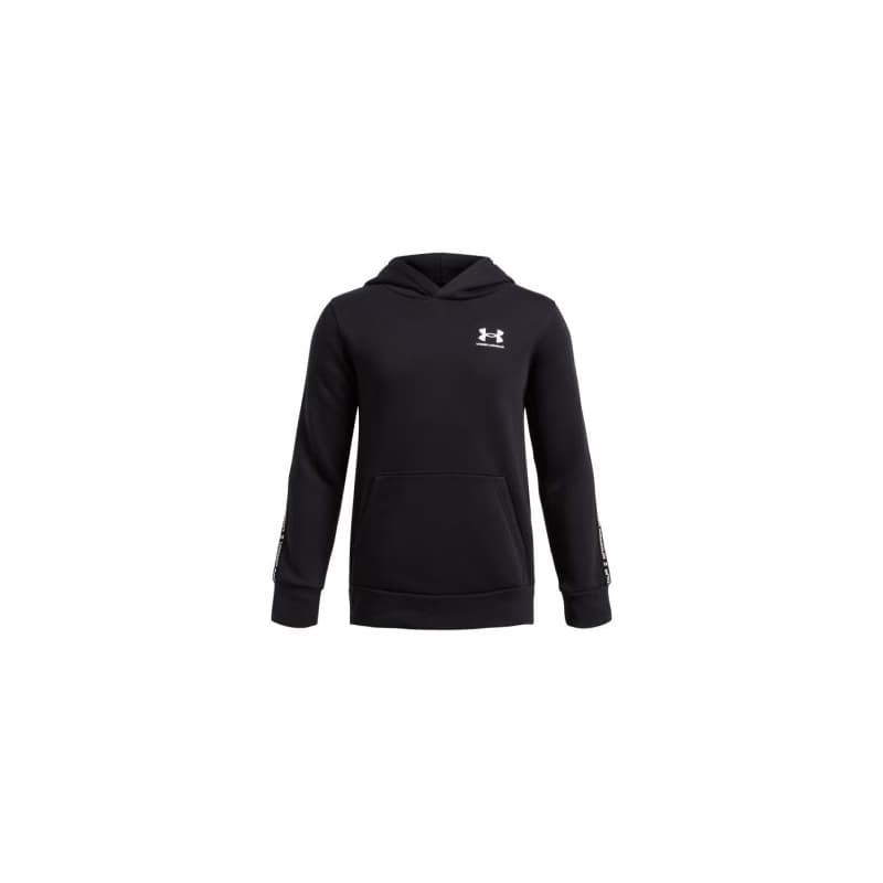 Chlapčenská zateplená mikina s kapucňou UNDER ARMOUR B Icon Flc HD Taping-BLK