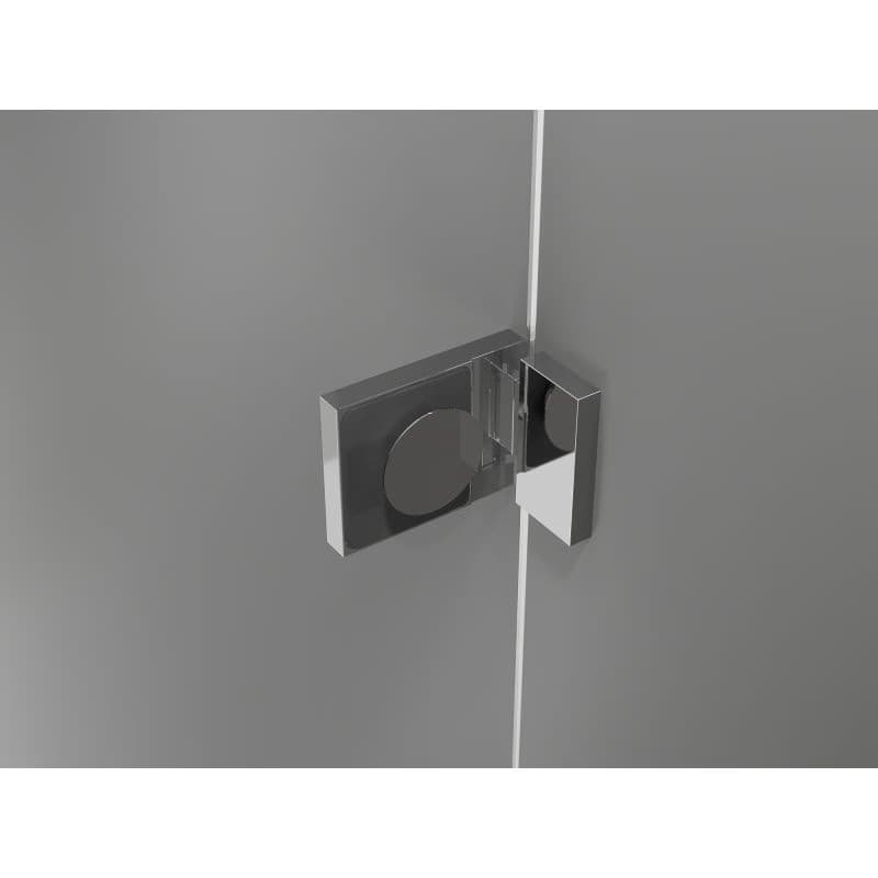 MEXEN/S - Lunar L vaňová zástena FIX 80 x 150, transparent, chróm 897L-080-000-01-00 5