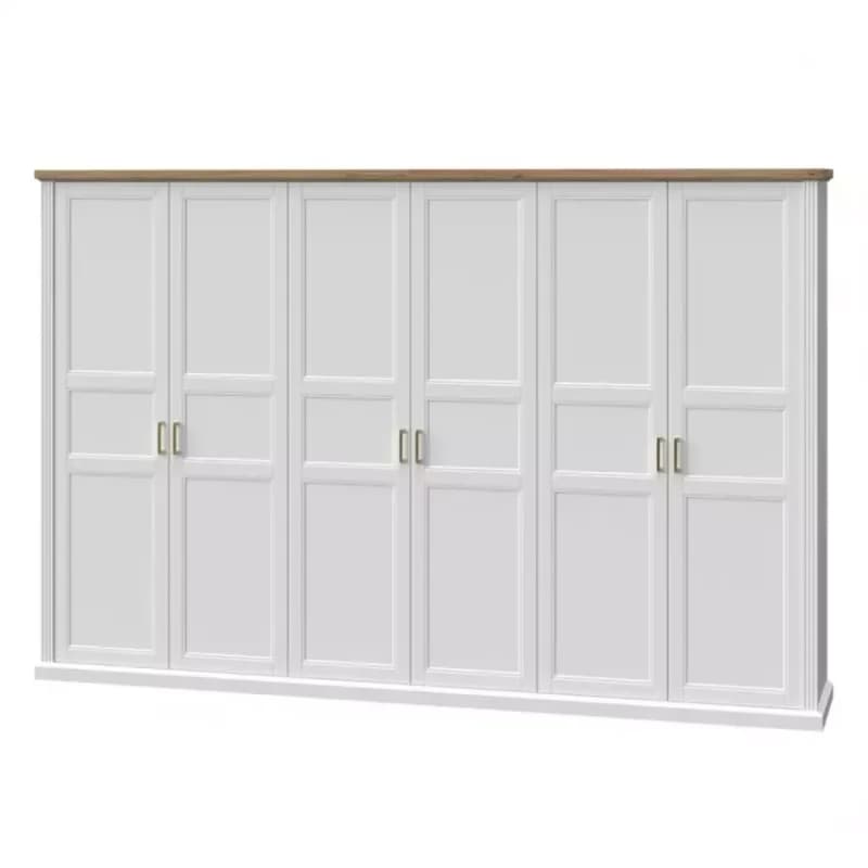 Skriňa 6d Tara p6/ta white/pacific walnut 1