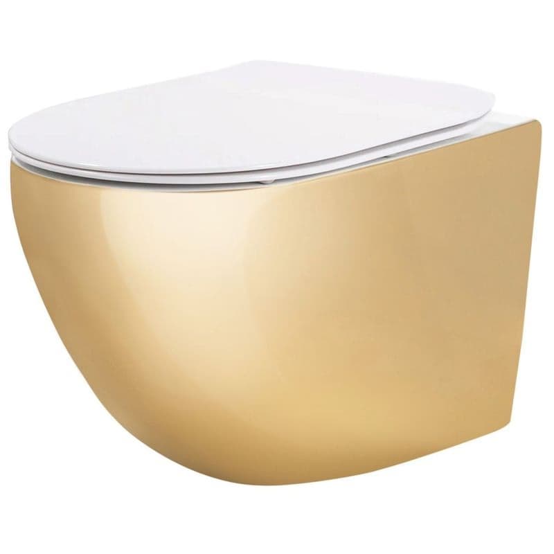 REA - Závesná WC misa Carlo Mini Tornado NF WHITE GOLD REA-C6808