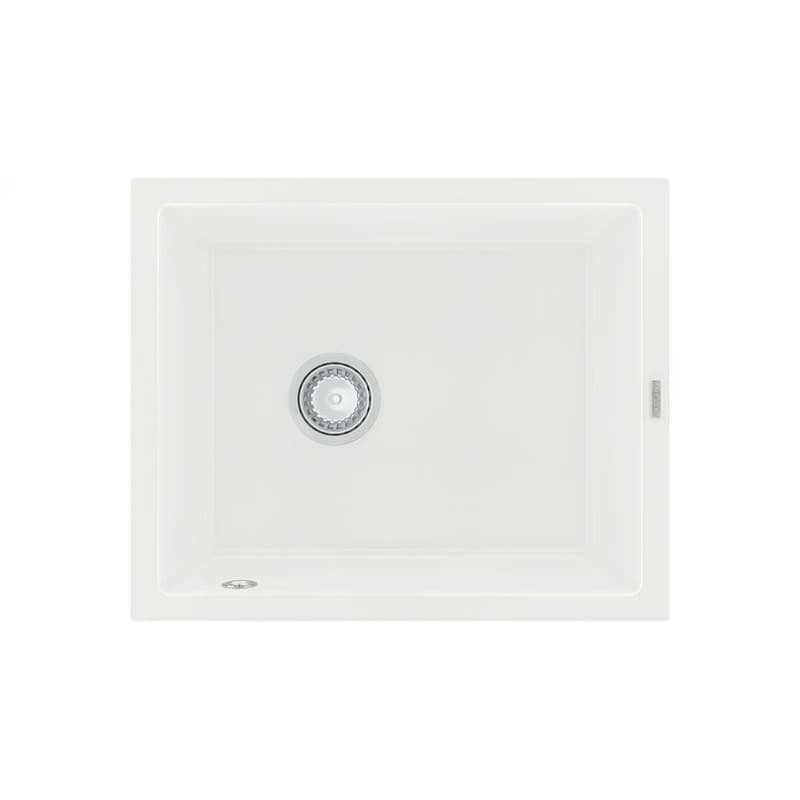 MEXEN MEXEN - Pedro granitový drez 1 560x460 mm, biela 6508561000-20