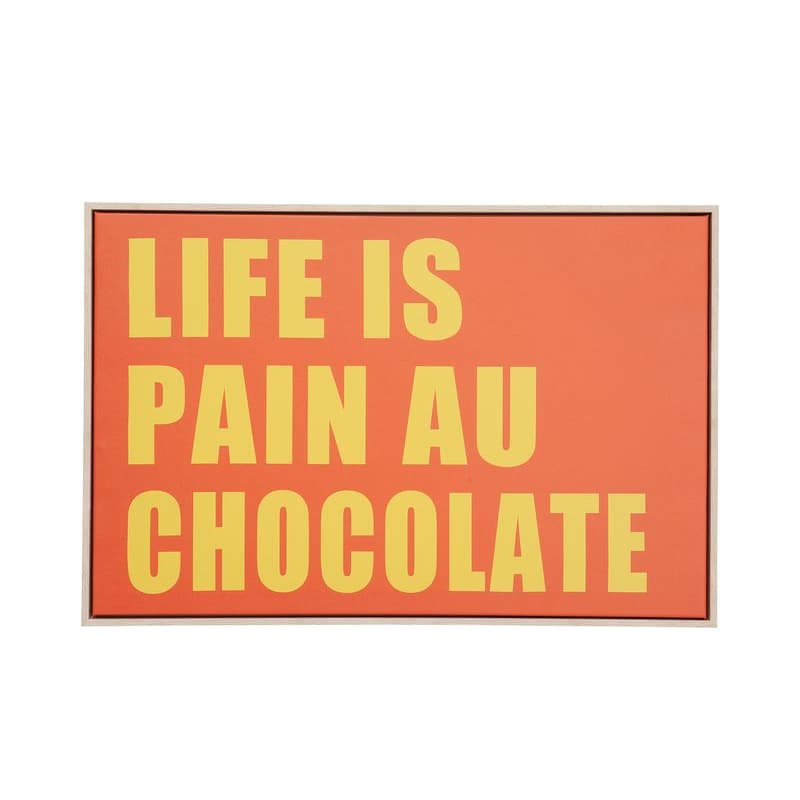 Pain Au Chocolate obraz oranžový 40x60 cm 1