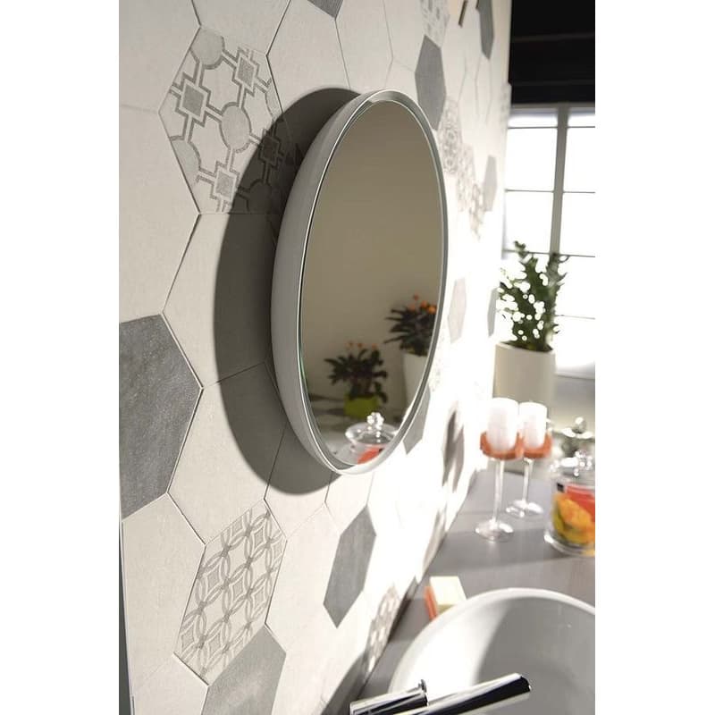 SAPHO - FLOAT LED podsvietené zrkadlo, ø 60cm, biela 22559 6