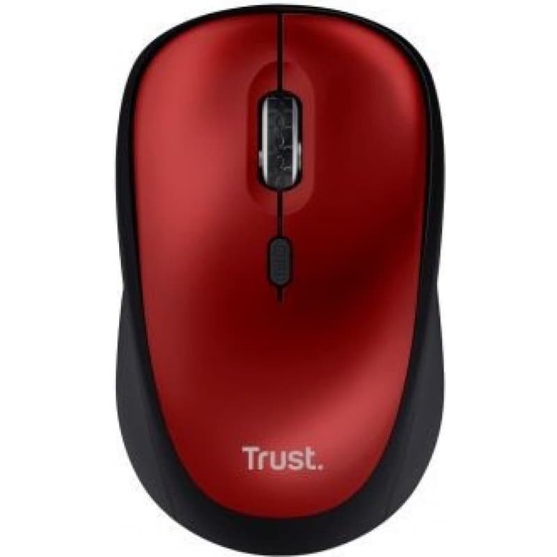 TRUST myš Yvi+ Wireless Mouse Eco Red, červená 6