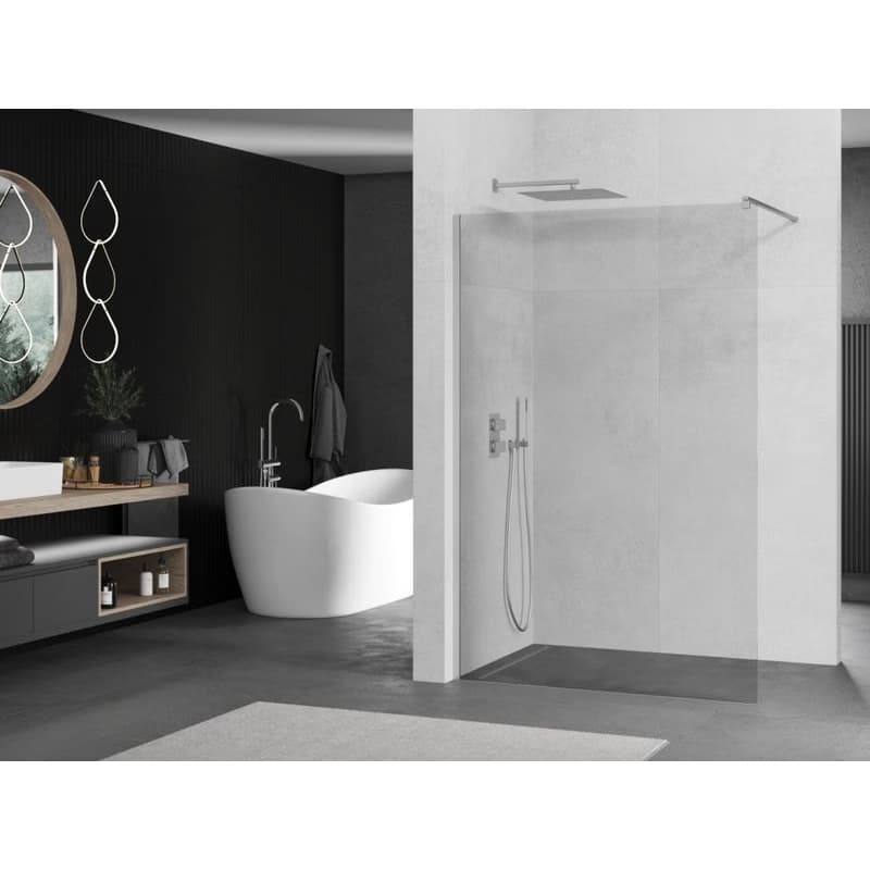 MEXEN/S - KIOTO Sprchová zástena WALK-IN 70x200 cm 8 mm, chróm, transparent 800-070-101-01-00 2
