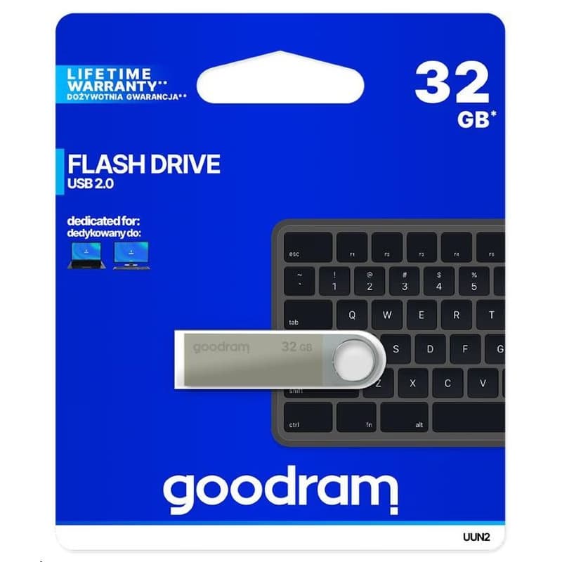 GOODRAM Flash Disk UUN2 32GB USB 2.0 strieborná 3