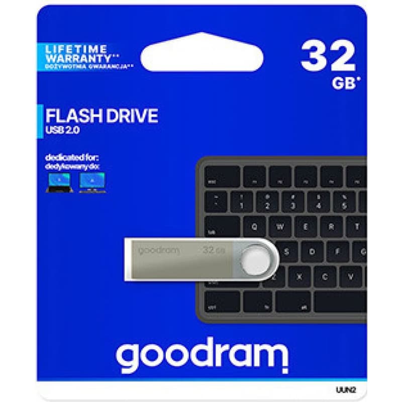 GOODRAM Flash Disk UUN2 32GB USB 2.0 strieborná 6