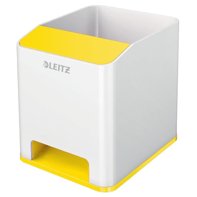 LEITZ Stojanček na ceruzky WOW hudobný, biela/žltá 1