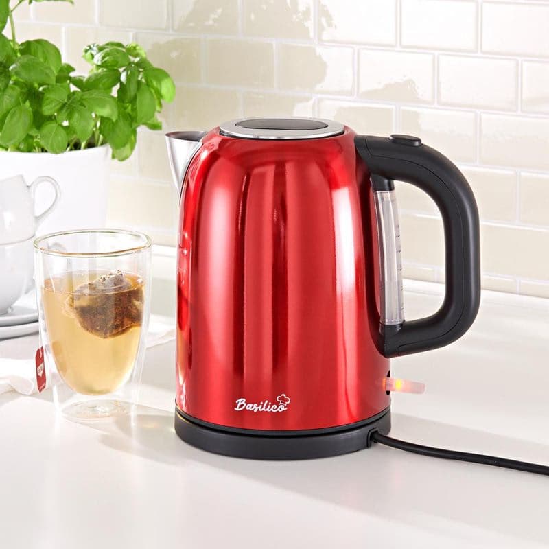Rýchlovarná kanvica Basilico, 1,7 l, metalická červená 1