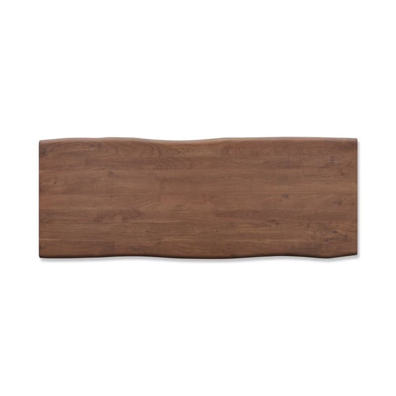 Jedálenský stôl Edge 260x100 XL akácia hnedá kov šikmý Live-Edge 4