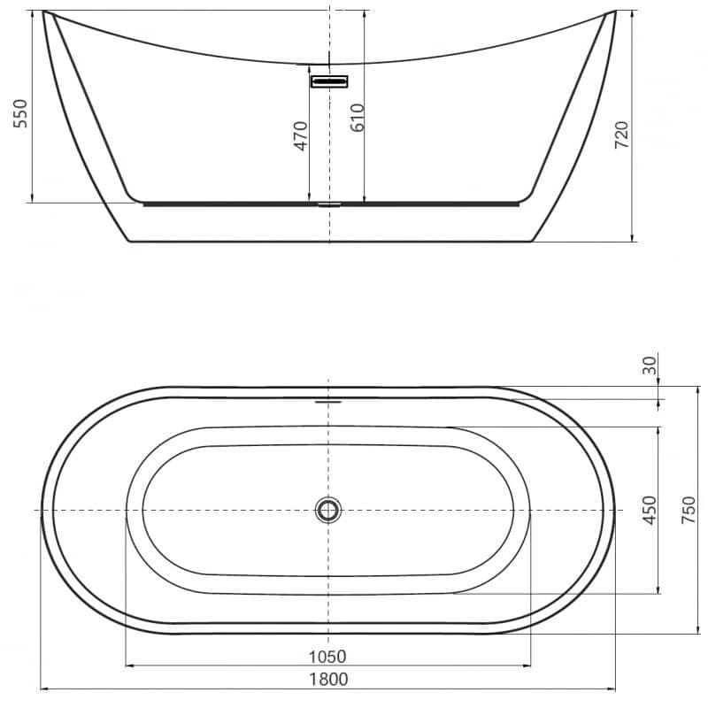 Mexen Lotos 180 x 75 cm 52051807700-97 3