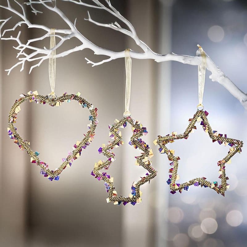 Závesná dekorácia Pearls Shine, sada 3 ks 1