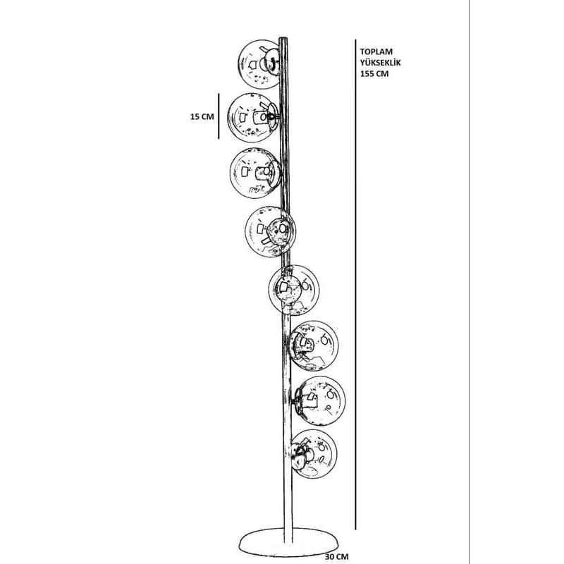 Stojacia lampa 8728-1 3