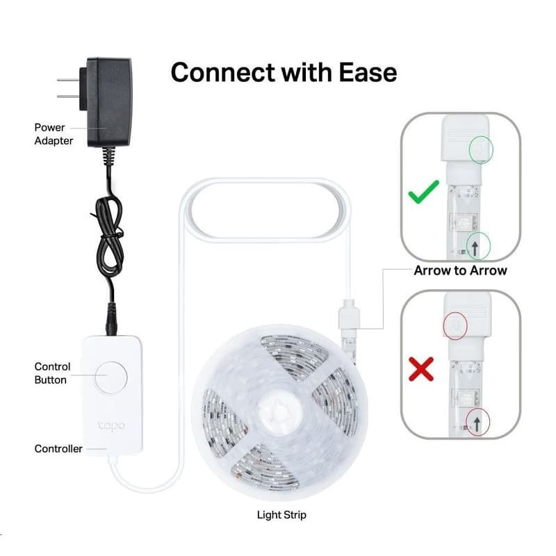 TP-Link Tapo L920-5 šikovný WiFi LED pásik (farebný, 2, 4GHz, 5m) 3