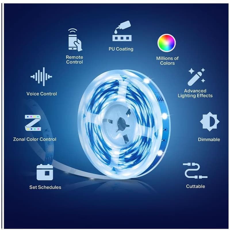 TP-Link Tapo L920-5 šikovný WiFi LED pásik (farebný, 2, 4GHz, 5m) 4