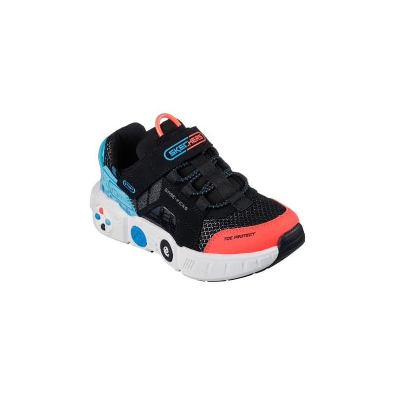 Chlapčenská rekreačná obuv SKECHERS Game Kicks Gametronix K black multi 1