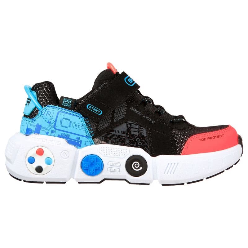 Chlapčenská rekreačná obuv SKECHERS Game Kicks Gametronix K black multi 2