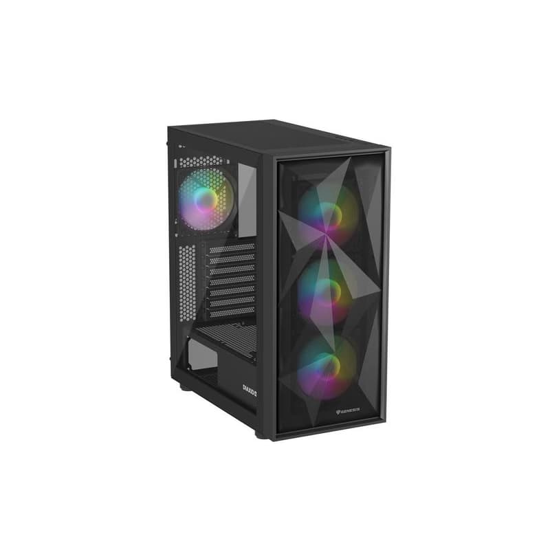 Počítačová skriňa Genesis DIAXID 605 ARGB/Midi Tower/Transpar./Čierna 2