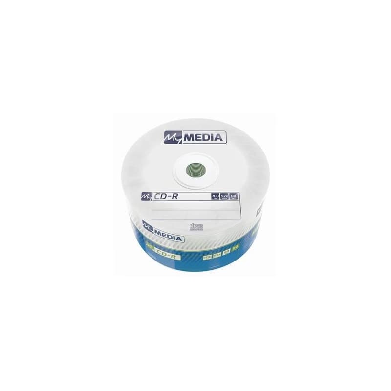 MyMedia CD-R, 69201, 50-pack, 700MB, 52x, 80min., 12cm, bez možnosti potlače, wrap, Standard, pre archiváciu dať