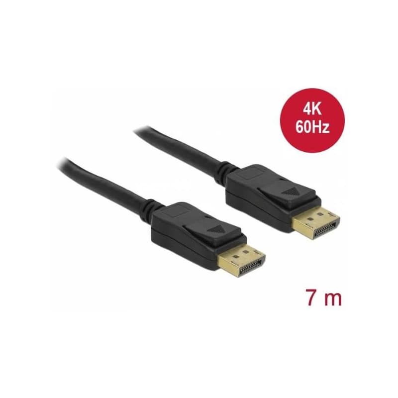 Delock Displayport 1.2 kábel samec > Displayport samec 4K 60 Hz 7 m 1