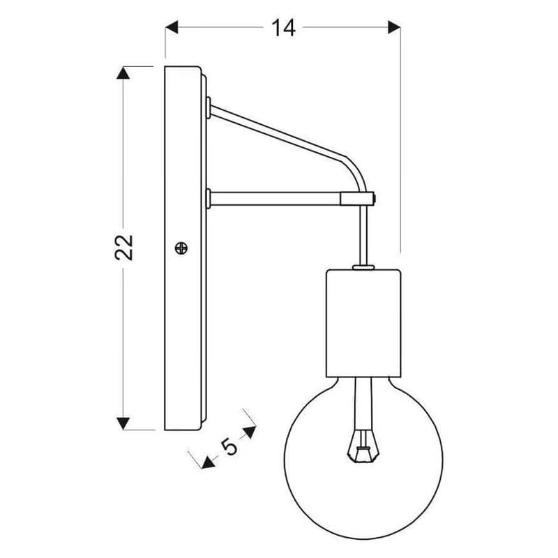 Nástenné svetlo ALTO Candellux 5