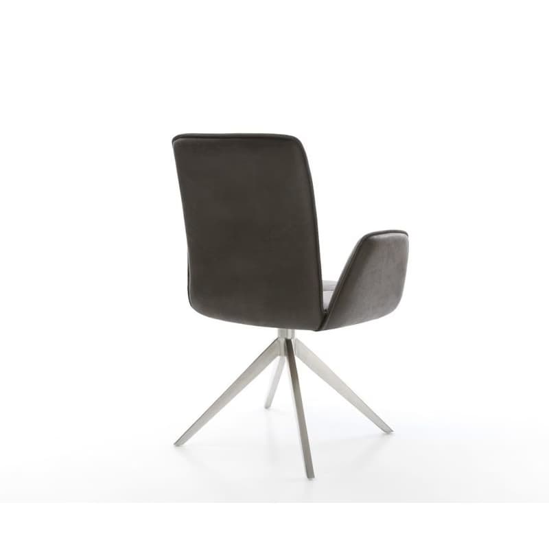Otočná jedálenská stolička Vinja-Flex mikrovlákno antracitová vintage 5