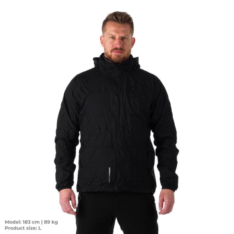 Pánska tréningová bunda s kapucňou NORTHFINDER NORTHKIT-BU-32682OR-black 4