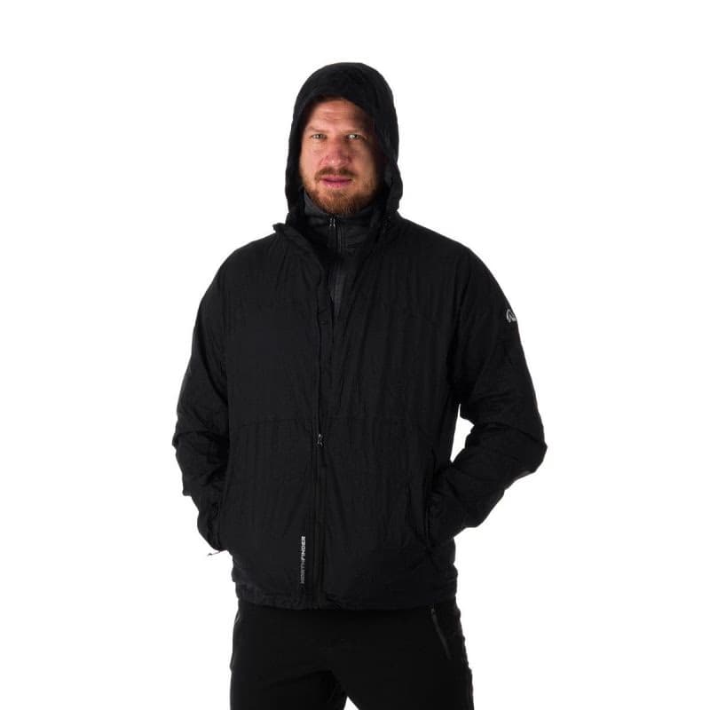 Pánska tréningová bunda s kapucňou NORTHFINDER NORTHKIT-BU-32682OR-black 5
