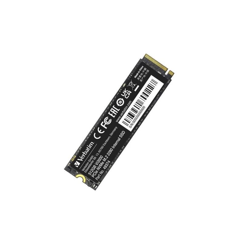 VERBATIM SSD Vi3000 Internal PCIe NVMe M.2 SSD 512GB, W 2500/R 3300 MB/s 1