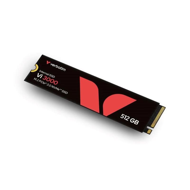 VERBATIM SSD Vi3000 Internal PCIe NVMe M.2 SSD 512GB, W 2500/R 3300 MB/s 3