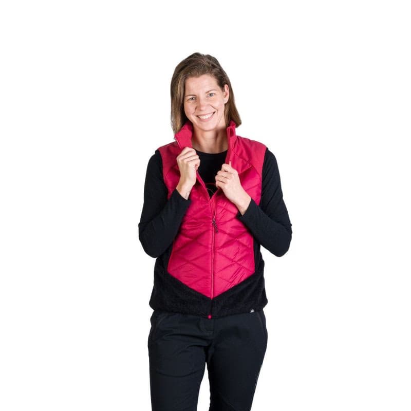 Dámska turistická vesta NORTHFINDER MARIANNE-577cherryblack 2